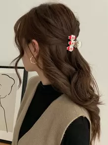 聖誕雪人裝飾髮爪