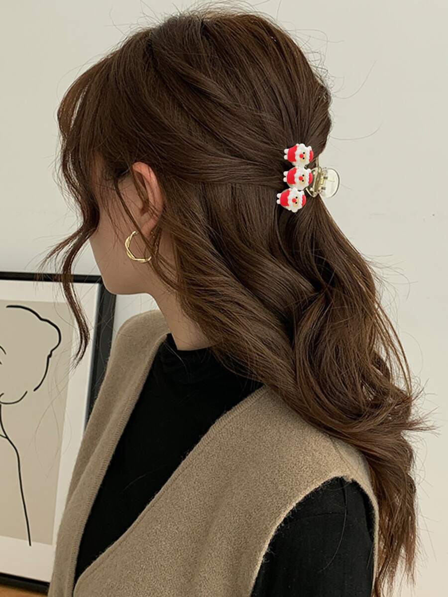 聖誕雪人裝飾髮爪