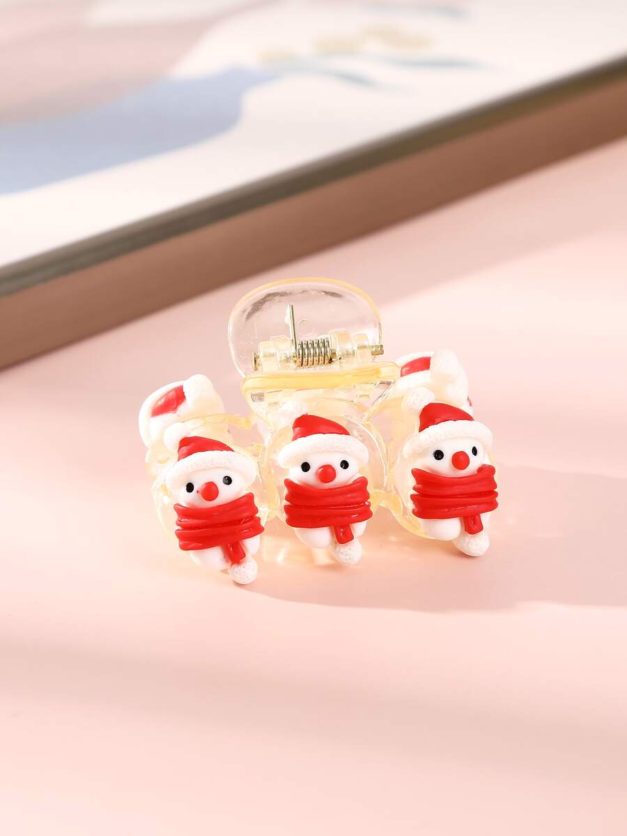 聖誕雪人裝飾髮爪