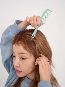DAZY Z-shaped Hair Seam Comb - Green - View 2