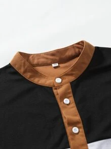 Manfinity Men Cut And Sew Polo Shirt - Multicolor - View 3