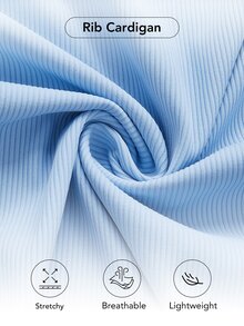 GLOWMODE Sudadera Corta Acogedora - Celeste - Ver 9