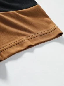 Manfinity Homme Áo thun nam vừa vặn cổ tròn tay ngắn Brooklyn Thời trang nam Quần áo mùa hè Polyester - màu nâu - Xem 3