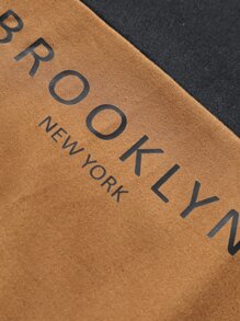 Manfinity Homme Áo thun nam vừa vặn cổ tròn tay ngắn Brooklyn Thời trang nam Quần áo mùa hè Polyester - màu nâu - Xem 6