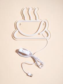 1 pieza Luz de neón diseño Taza de café - Multicolor - Ver 4