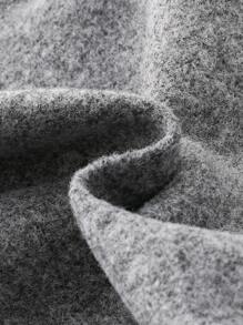 Baby Boy Double Breasted Raglan Sleeve Overcoat - Grey - View 5