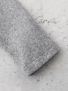 Baby Boy Double Breasted Raglan Sleeve Overcoat - Grey - View 6