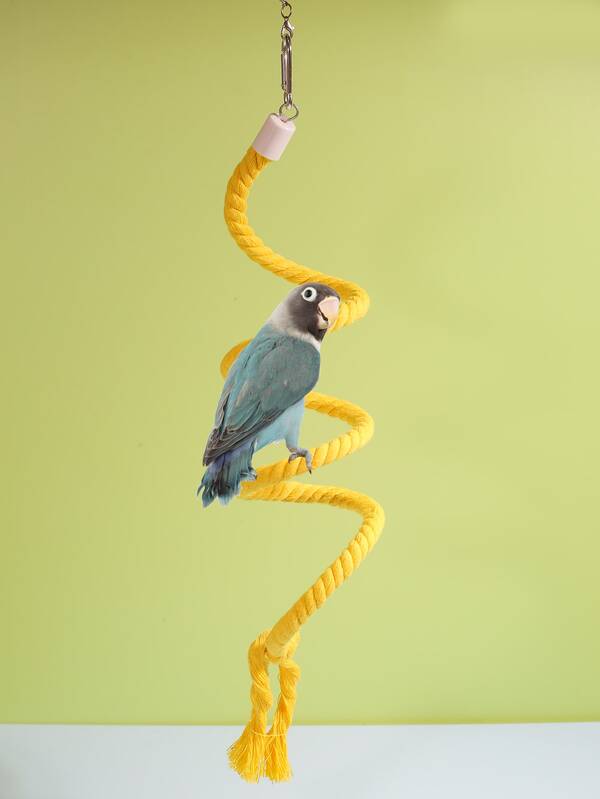1pc Random Woven Rope Hanging Parrot Stand