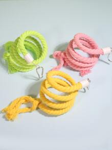 1入組隨機編織繩索懸掛鸚鵡支撐架 - 彩色 - 查看 3