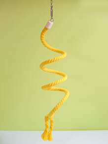 1入組隨機編織繩索懸掛鸚鵡支撐架 - 彩色 - 查看 4