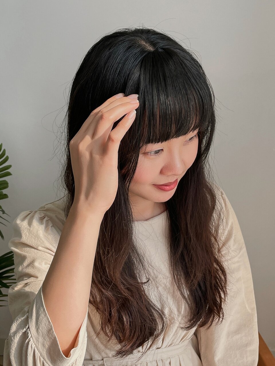 Short Straight Synthetic Hair Bangs With Sideburns