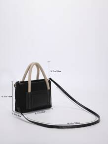 Minimalist Square Bag - Black - View 3