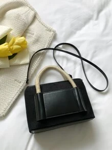 Minimalist Square Bag - Black - View 7