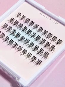 Pestañas Manga, pestañas individuales de cola de sirena - Negro - Ver 3