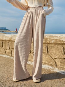 DAZY Quần ống đứng túi xéo, quần giáo viên - Màu be - Xem 6