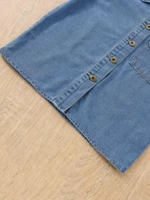 Garçon 1 pièce Chemise en jean poche à rabat