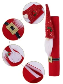 1pc Christmas Gonk Design Random Refrigerator Door Handle Cover - Multicolor - View 4