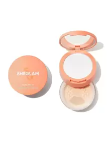 SHEGLAM بودرة تثبيت الوجه وتحت العين Insta-Ready Duo-Bisque 2 في 1 بودرة تثبيت سائبة مشرقة غير لامعة بدون مسام بودرة مقاومة للماء مكياج الوجه بودرة لعيد الميلاد والشتاء بودره علامة تجارية جمال مكياج مستحضرات تجميل للنساء الفتيات مثالي لفصل الشتاء مثالي ل- Y2K أزياء أنيقة هدية حفلة جاهز أفضل لون