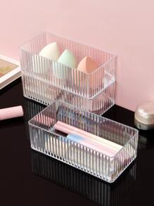 1入組透明可堆疊化妝收納盒