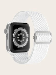 Dây đeo đồng hồ trơn tương thích với Apple Watch - trắng - Xem 2