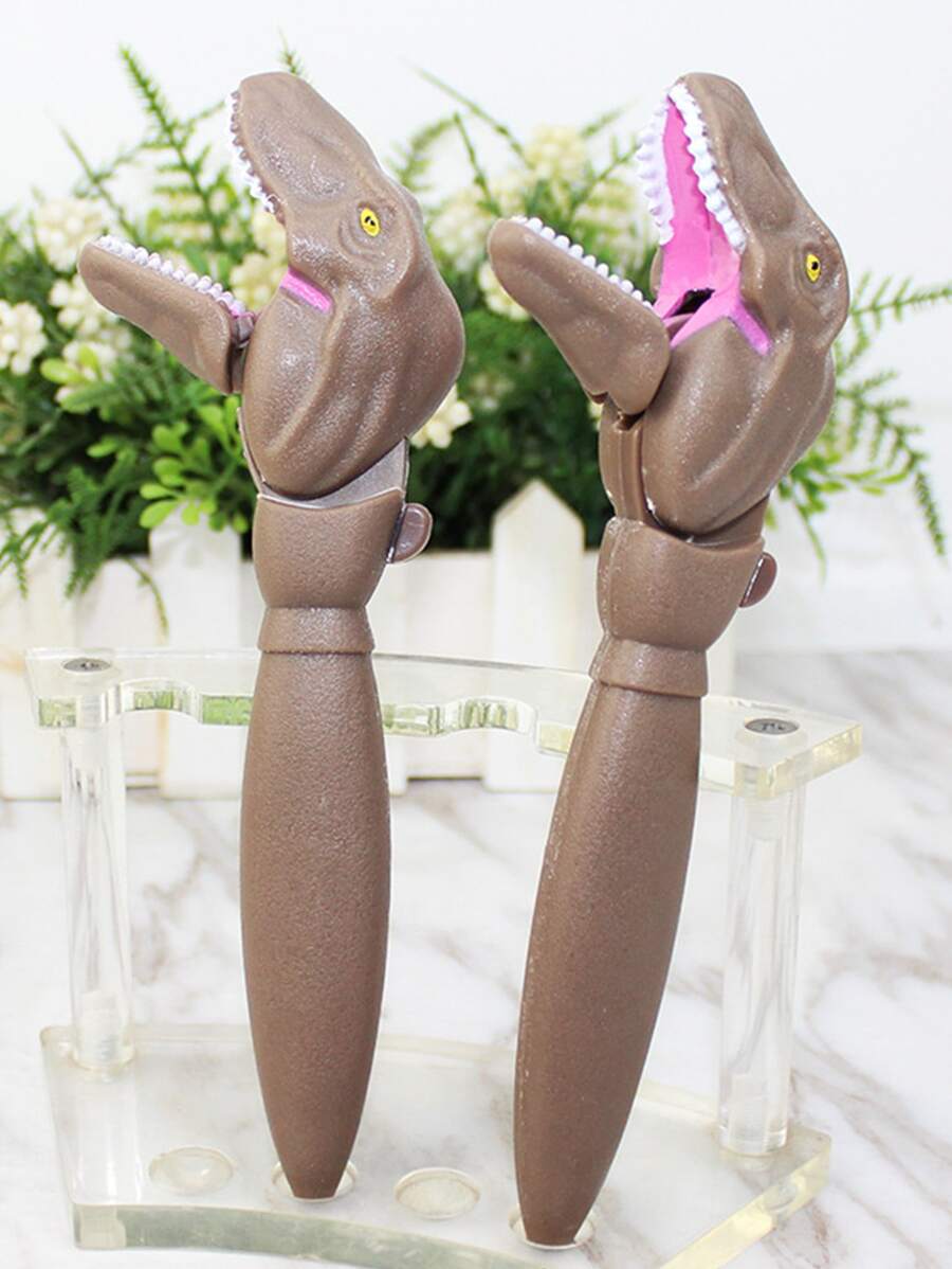 1入組恐龍設計圓珠筆 - 咖啡棕 - 查看 1