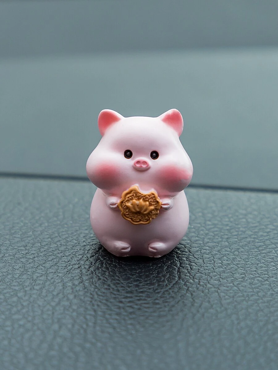 1 Piece Pig Design Car Ornament - Nhiều màu - Xem 1