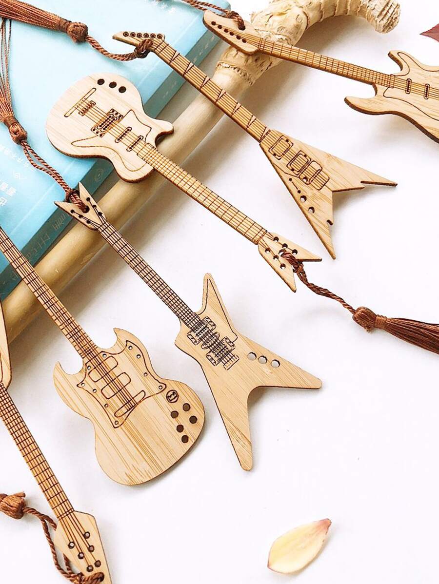 1pc Guitar Design Random Bookmark - Multicolor - View 1