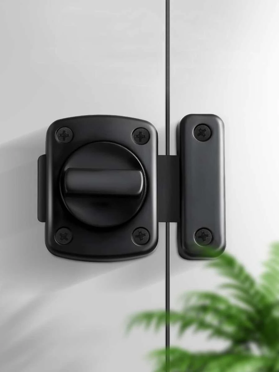 1 cái Khóa hợp kim kẽm - màu đen - Xem 1