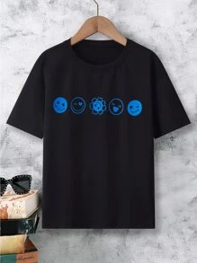 Boys Slogan Graphic Tee - Black - View 2