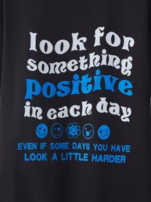 Boys Slogan Graphic Tee - Black - View 3