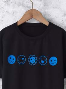 Boys Slogan Graphic Tee - Black - View 4