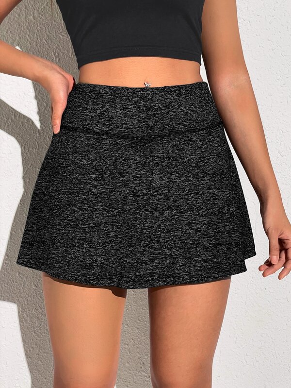 SHEIN EZwear Wide Waistband Skort With Phone Pocket SHEIN USA