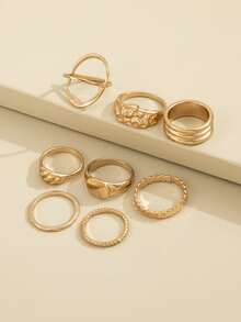 8 chiếc vòng xoắn chi tiết - Vàng - Xem 2