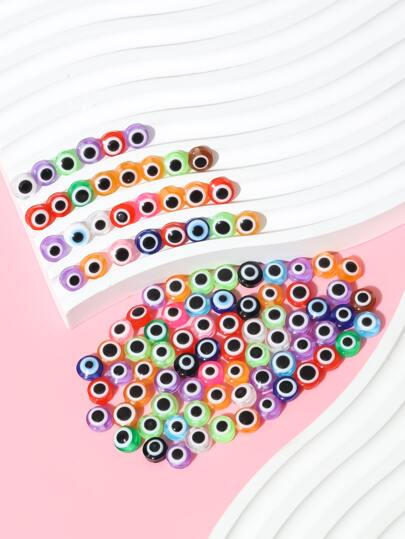 100pcs resin Evil Eye Shaped DIY Bead