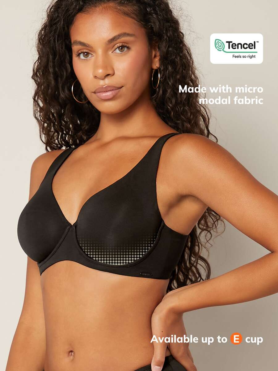 LUVLETTE Underwire Balconette Lounge Lightly Lined T-Shirt Bra