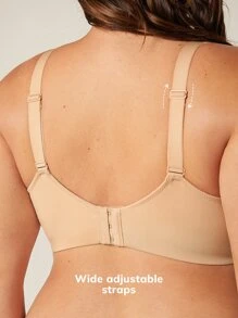 LUVLETTE Natural Balconette T-Shirt Bra Wireless Bra - Khaki - View 3