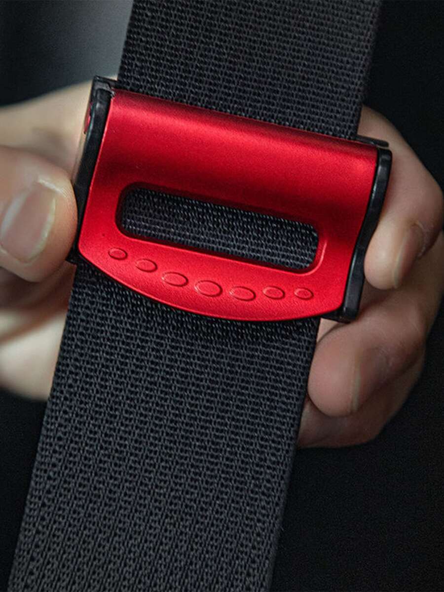 2 piezas Clip Cinturón asiento de coche - Rojo - Ver 1