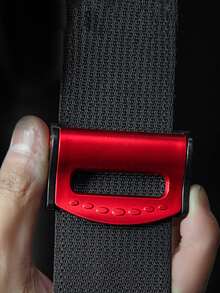 2 piezas Clip Cinturón asiento de coche - Rojo - Ver 2