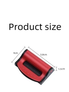 2 piezas Clip Cinturón asiento de coche - Rojo - Ver 3