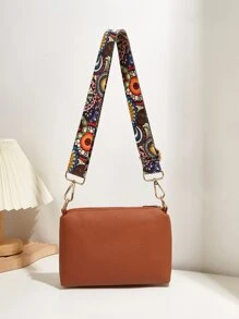 Không thấm nước, nhẹ, túi vuông trang trí tua rua họa tiết hình học thông thường dành cho nữ tuổi teen Sinh viên đại học, tân binh và nhân viên văn phòng Hoàn hảo cho văn phòng, đại học, công việc, kinh doanh, đi làm - màu nâu - Xem 2