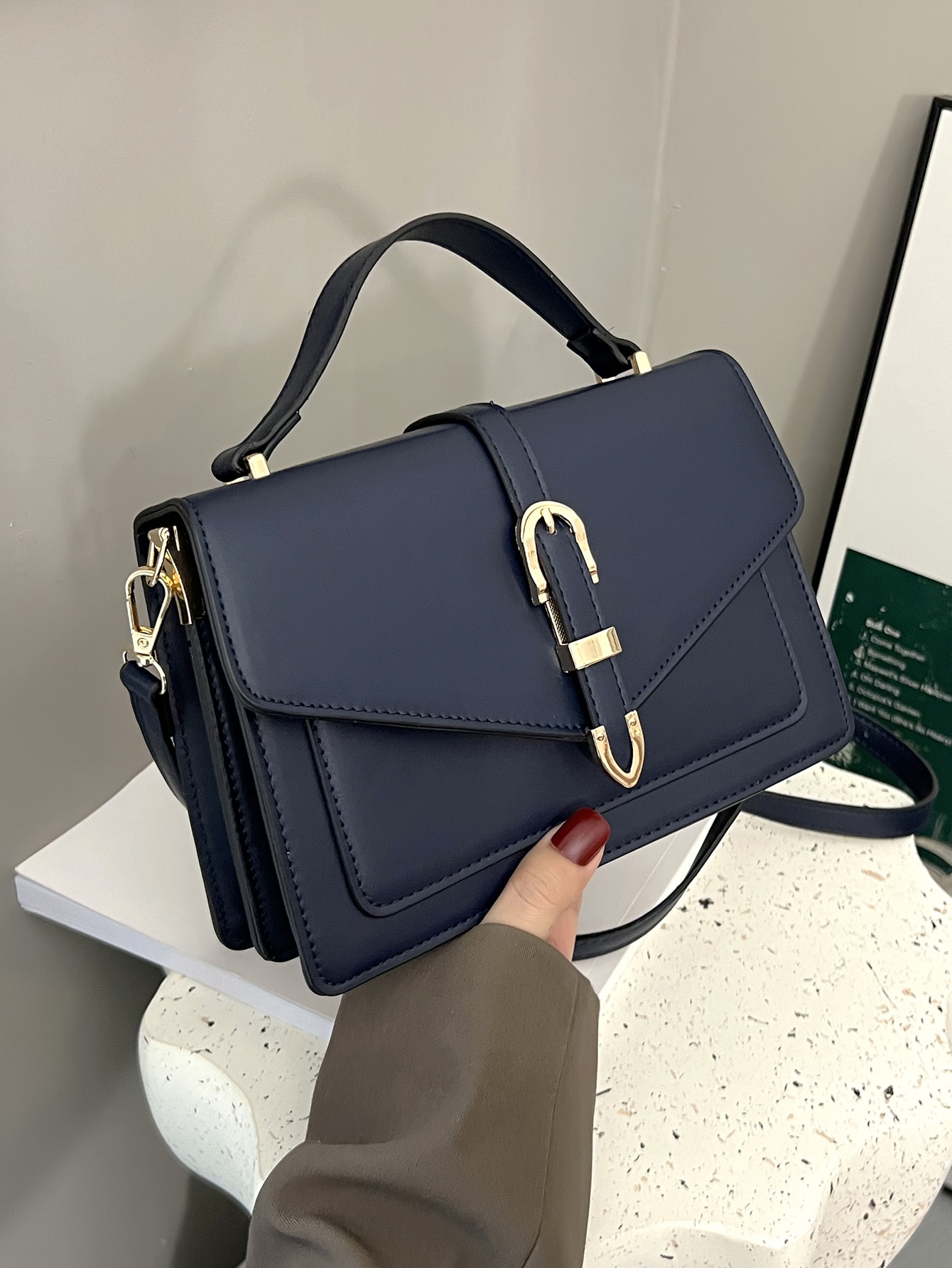 Square crossbody bag