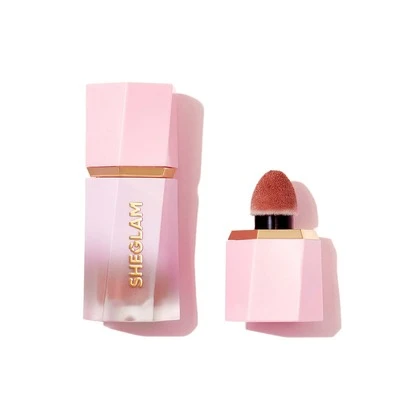 SHEGLAM Color Bloom Dayglow 液體腮紅 Shimmer Finish- 發光凝膠霜腮紅 持久不褪色 高度著色 輕盈持久柔滑腮紅 粉紅棕色腮紅 品牌 美容 化妝 化妝品 適合女性與女孩 完美搭配夏季春季 Y2K 時尚 流行 生日 母親節禮物 假期 派對準備就緒 最佳顏色