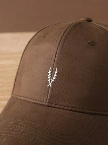 Men Leaf Print Baseball Cap Casual - Brown - View 3