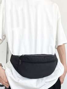 Stylish Multifunctional Men Minimalist Waist Bag Chest Bag Crossbody Bag Mobile Phone Bag For Outdoor Sports University Students Waist Bag, College Bag Multi-Functional Winter Fanny Pack Bum Bag Rider Bag Black Bag Large Capacity Vacation Travel Hip Bag Gifts For Men Valentine Day Travel Essentials Holiday Essentials Bag For Men Stickers Bags Summer Back To School Valentines Gifts Valentine Gifts For Men Bag Pack Belt Bag Spring School Supplies Small Bag For Men Body Bag For Men Belt Bag For Men - Black - View 4