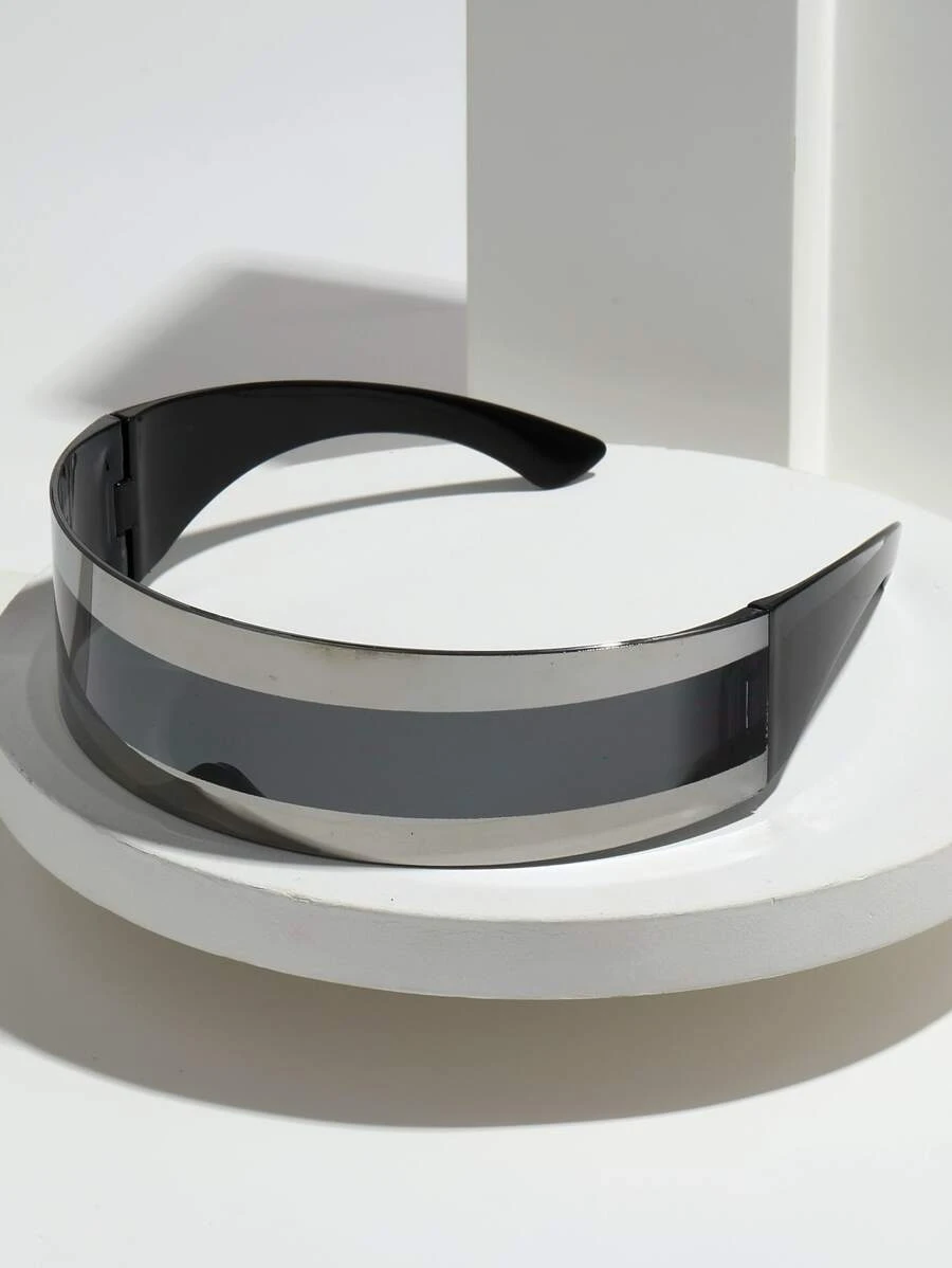 1 chiếc kính trang trí phong cách Cyberpunk cá nhân hóa, mạ lớp phủ, mang hơi hướng tương lai (không kèm hộp đựng)