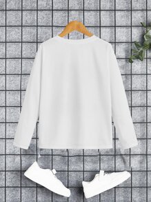 SHEIN Boys Cartoon Panda Print Tee - White - View 2