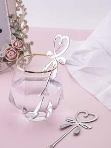 2 件心形设计搅拌勺学校用品，返校