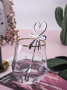 2 件心形设计搅拌勺学校用品，返校