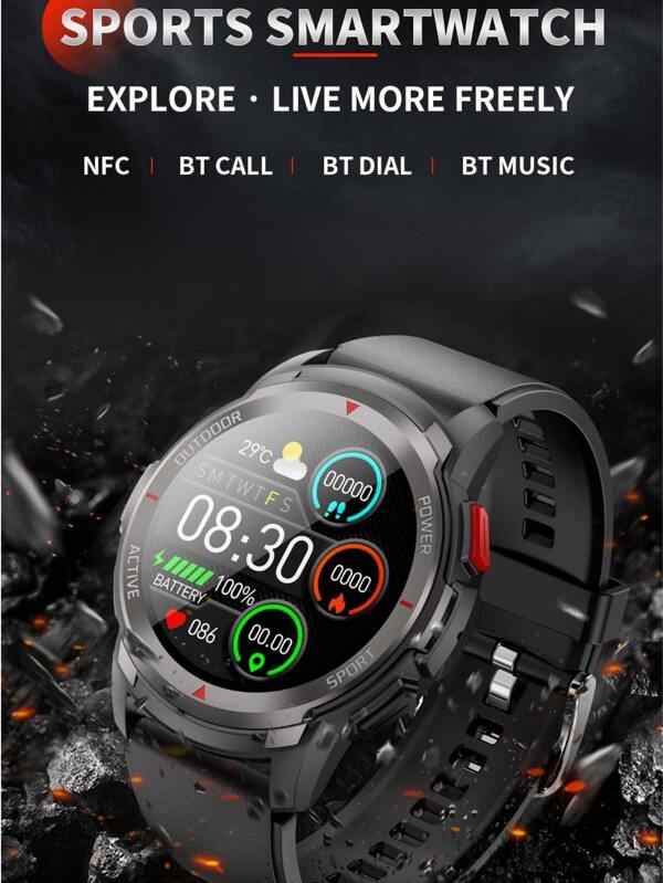 Heart Rate Monitoring Round Smart Watch SHEIN USA