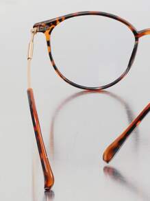 1 pieza Gafas de mujer con lentes transparentes de estilo minimalista y casual, adecuadas para salir, ir a la escuela, ir al trabajo - Multicolor - Ver 5